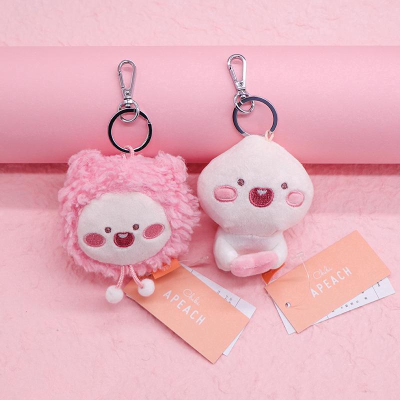 Móc khóa hình quả đào xinh xắn