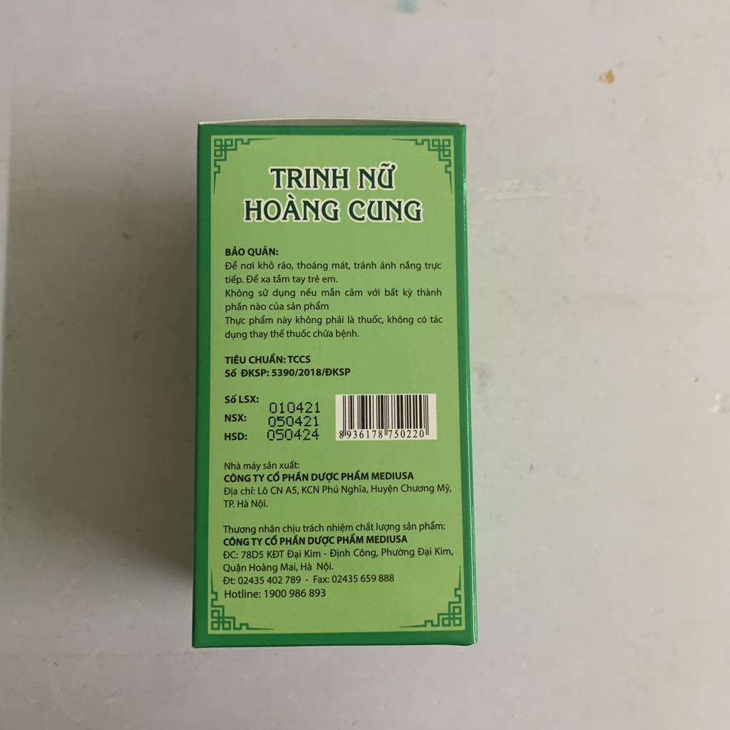 Viên uống TRINH NỮ HOÀNG CUNG TAM THẤT - hộp 50 viên