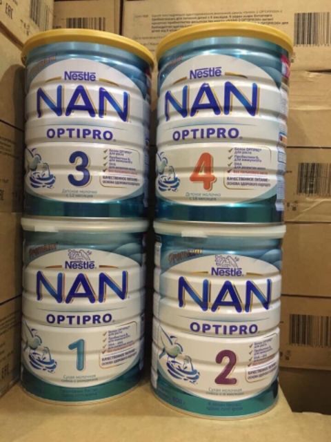 Sữa Nan Optipro số 4, 800 g, hàng xách tay Nga, có tem phụ