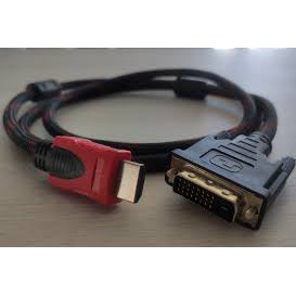 [Mã 2404EL10K giảm 10K đơn 20K] Cáp HDMI to DVI 24 +1 (Loại tốt)- Dây Dù - Truyền Dẫn Tín Hiệu Tốt