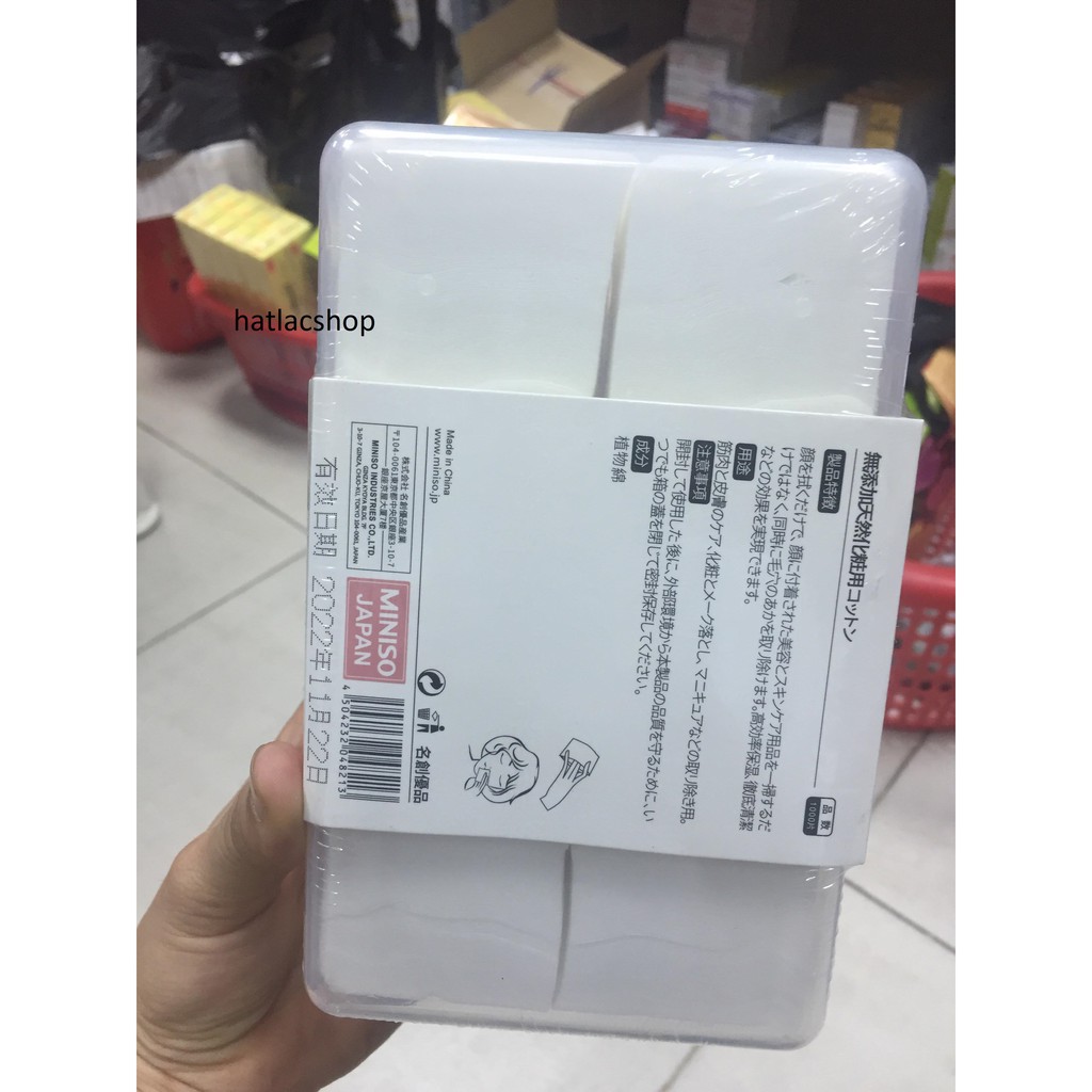 Bông tẩy trang miếng Miniso