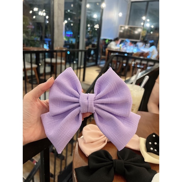 [ NAKI SHOP ] Kẹp nơ tiểu thư xinh xắn ( hàng cao cấp, đẹp) bản to
