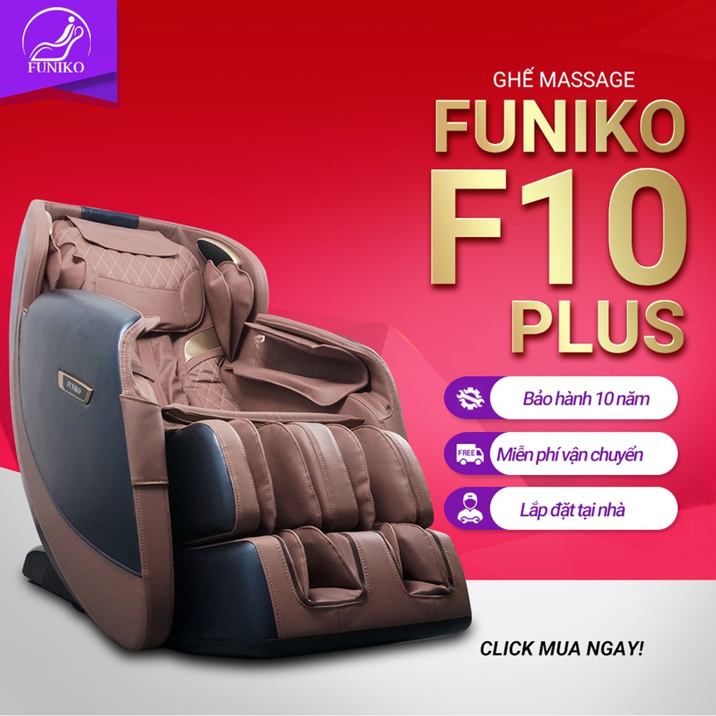 Ghế massage toàn thân,Bảo hành 10 năm Funiko F10 plus,4D di chuyển massage trị liệu chuyên sâu