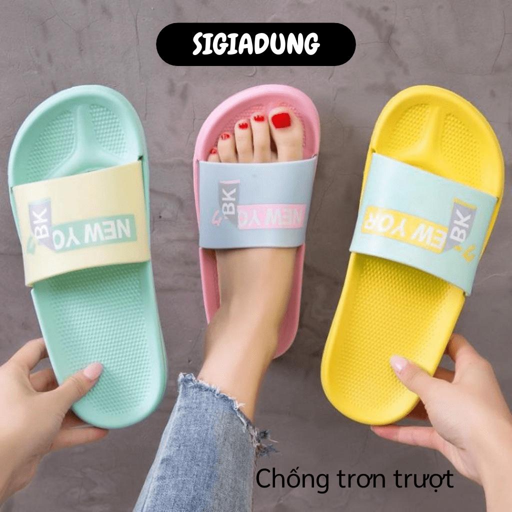 [SGD] Dép Quai Ngang Unisex - Dép Mang Trong Nhà, Văn Phòng, Đi Chơi New Yor Chống Trượt 7784