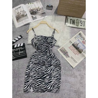 đầm 2 dây body có mút