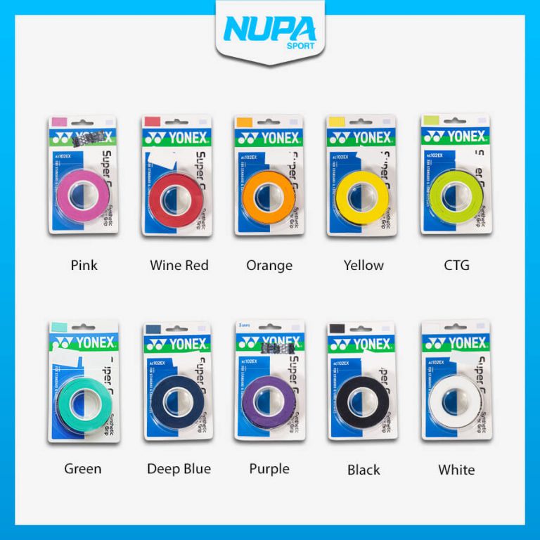 Quấn Cán Vợt Cầu Lông/Tennis Yonex Super Grap 3 Sợi Nhiều Màu Sắc