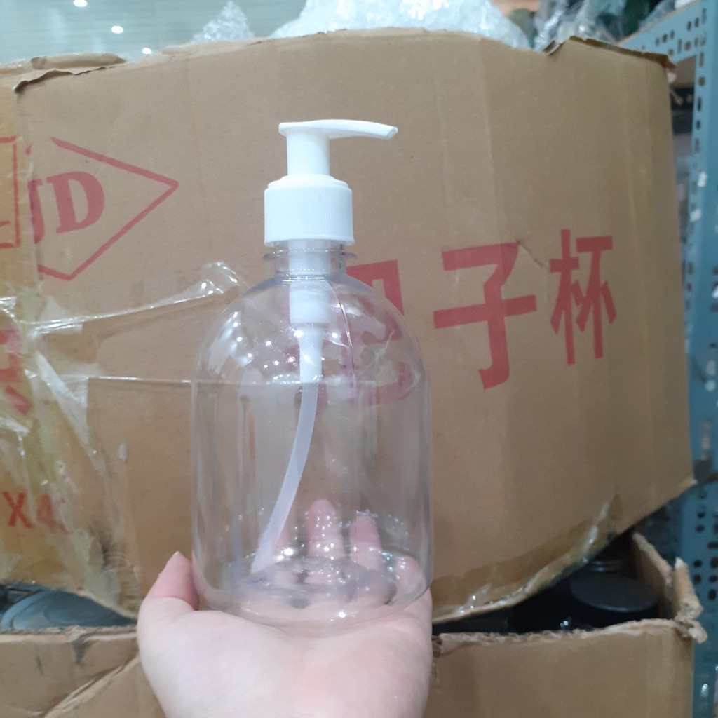 Chai nhựa tròn lùn 500ml