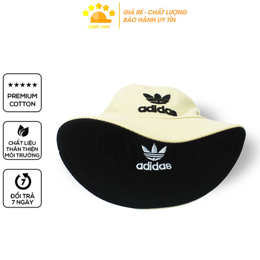 Mũ Bucket Nón Bucket Tai Bèo Nam Nữ 2 mặt Vải Kaki adidas Unisex - Royal Caps
