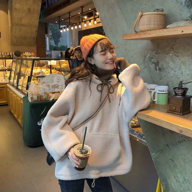 Áo hoodie lông cừu | BigBuy360 - bigbuy360.vn