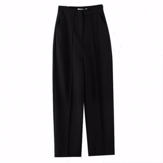 Quần Tây Baggy Nữ màu Đen Basic US128