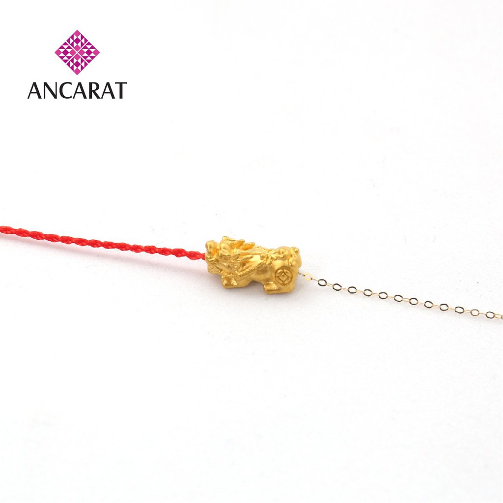 ANCARAT - Lắc tay nữ Redline Tỳ Hưu vàng 24K