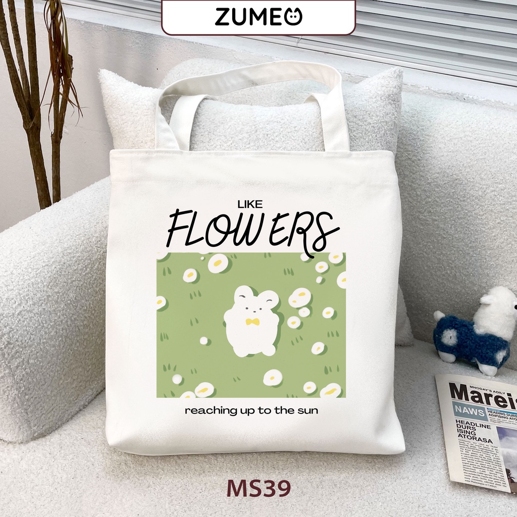 [LỖ STORE] Túi tote, Túi vải canvas Zumeo mẫu tổng hợp MS25-54