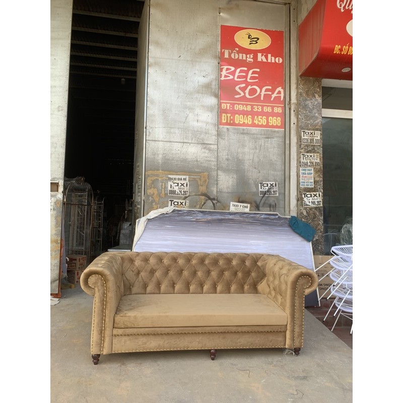 Xả hàng sofa 2m nâu tây cực xinh giá sale SF30