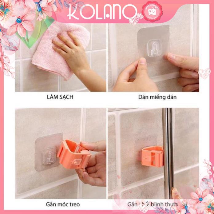 Móc Treo Chổi Lau Nhà KOLANO Móc Dán Tường Siêu Chắc Treo Chổi Lau Nhà Và Ô Dù Đa Năng HG-001291