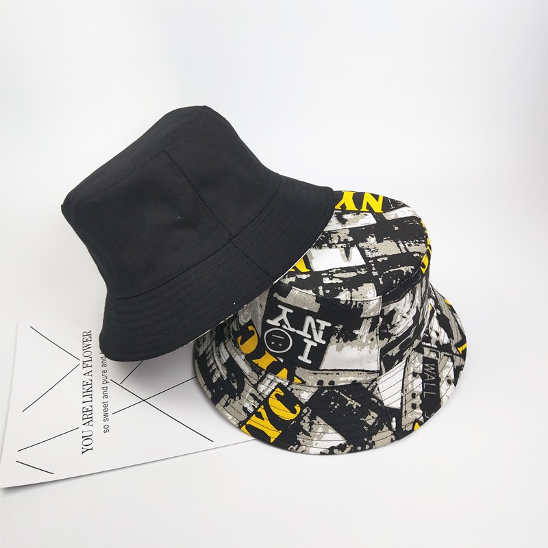 Mũ bucket mũ tai bèo 2 mặt NYC