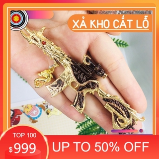 [CHẤT] Móc khoá M416 SKIN RỒNG VÀNG 5 MÓNG SIÊU ĐẸP 12CM GAME PUBG MỚI NHẤT 2021