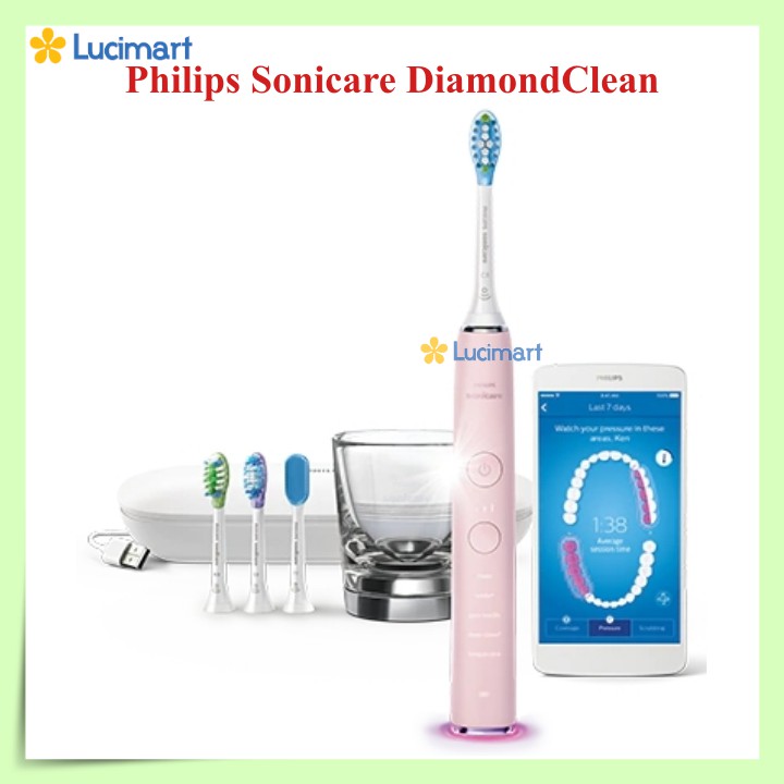 Bàn chải điện Philips Sonicare 9500 DiamondClean Smart [Hàng Mỹ]