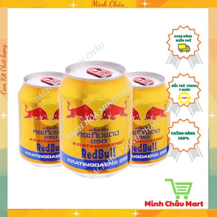 Nước Tăng Lực Bò Húc Thái Redbull 250ml Lốc 6 Lon Date Luôn Mới