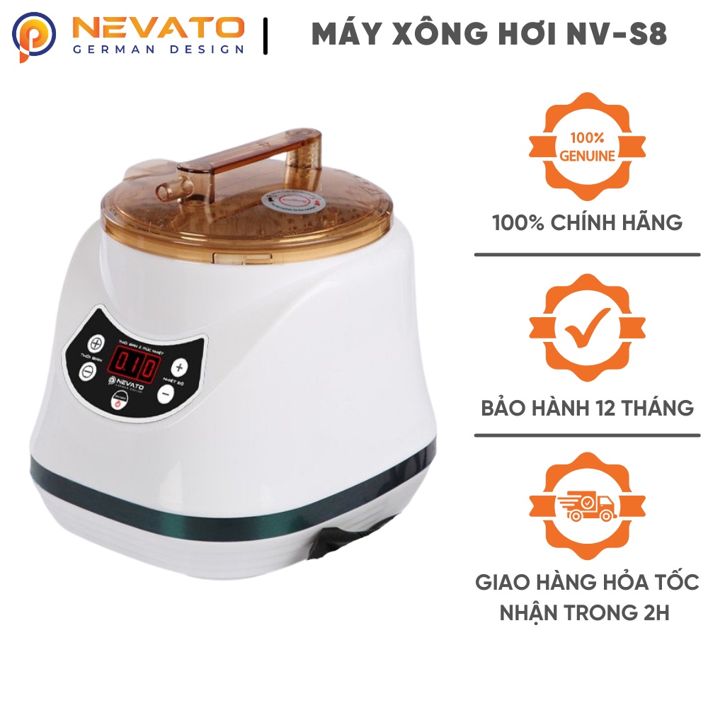 Lều Xông Hơi Tự Bung Và Nồi Xông Hơi Nevato NV-S8 Khử Trùng Cơ Thể Tặng 1 Túi Lá Xông