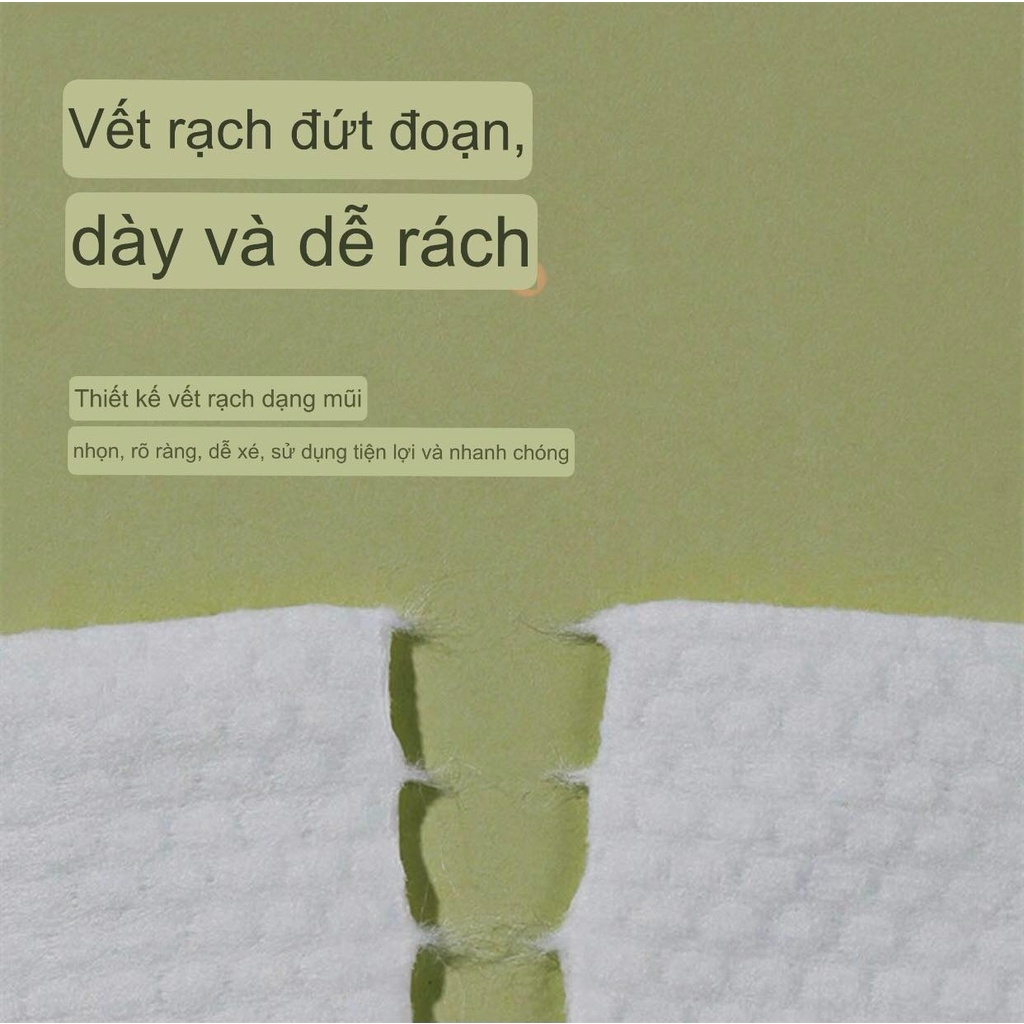 Khăn Mặt Khô Đa Năng dùng 1 lần 100% bông tự nhiên lau mặt lau khô, lau ướt