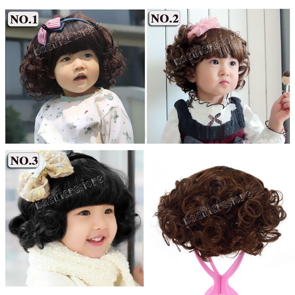 Bộ tóc giả kiểu Bob dành cho bé gái