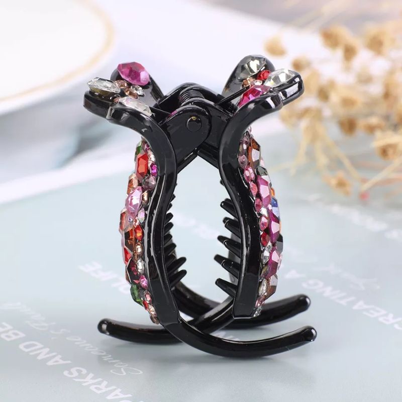 Kẹp Tóc Càng Cua Đính Đá Pha Lê Nhân Tạo Thời Trang Xinh Xắn