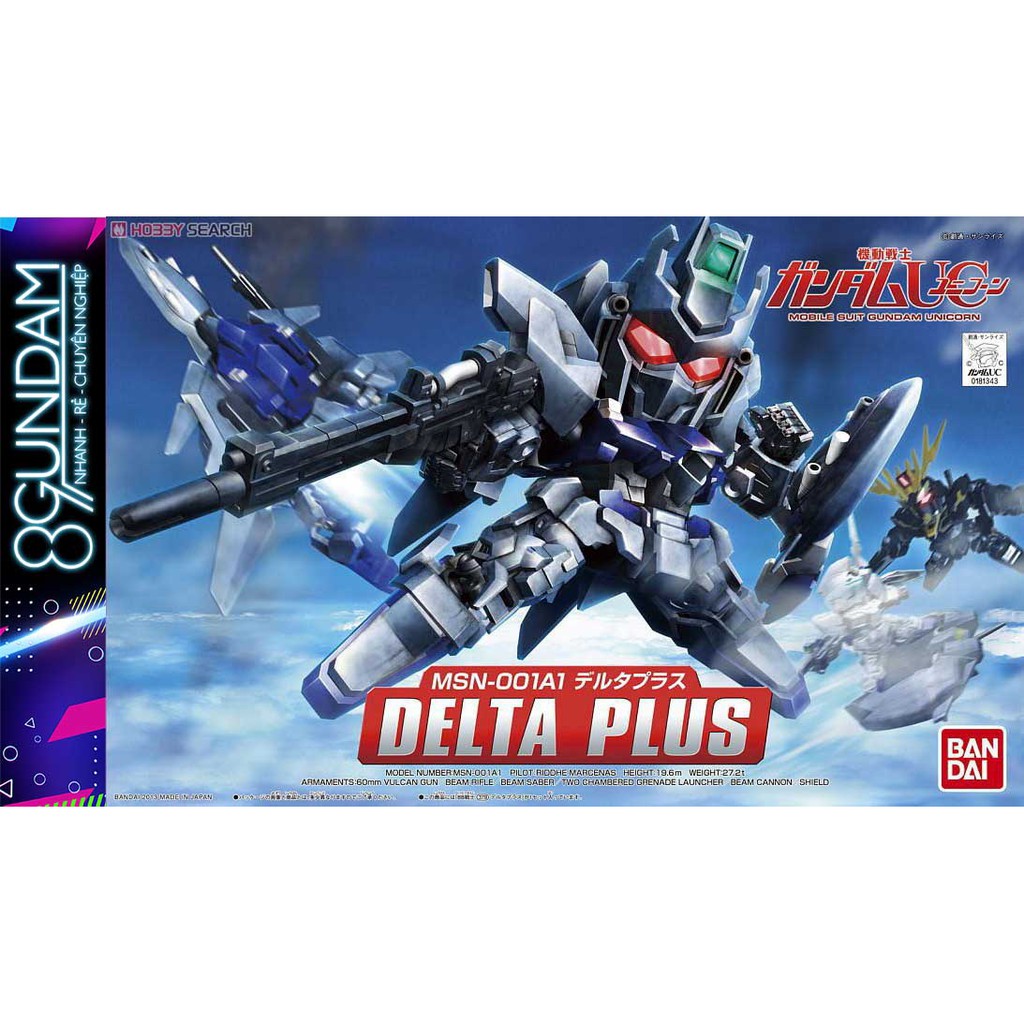 Mô Hình Lắp Ráp Gundam SD 379 Delta Plus