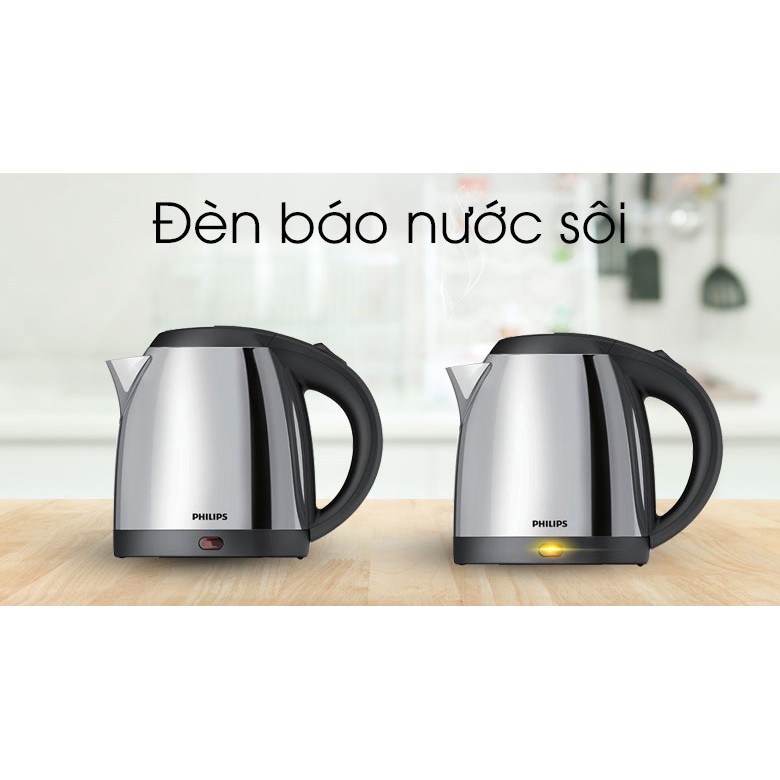 Bình siêu tốc Philips (Hà Lan) HD9303 1.2 lít siêu bền (Mới 100%, bảo hành chính hãng 24 tháng)