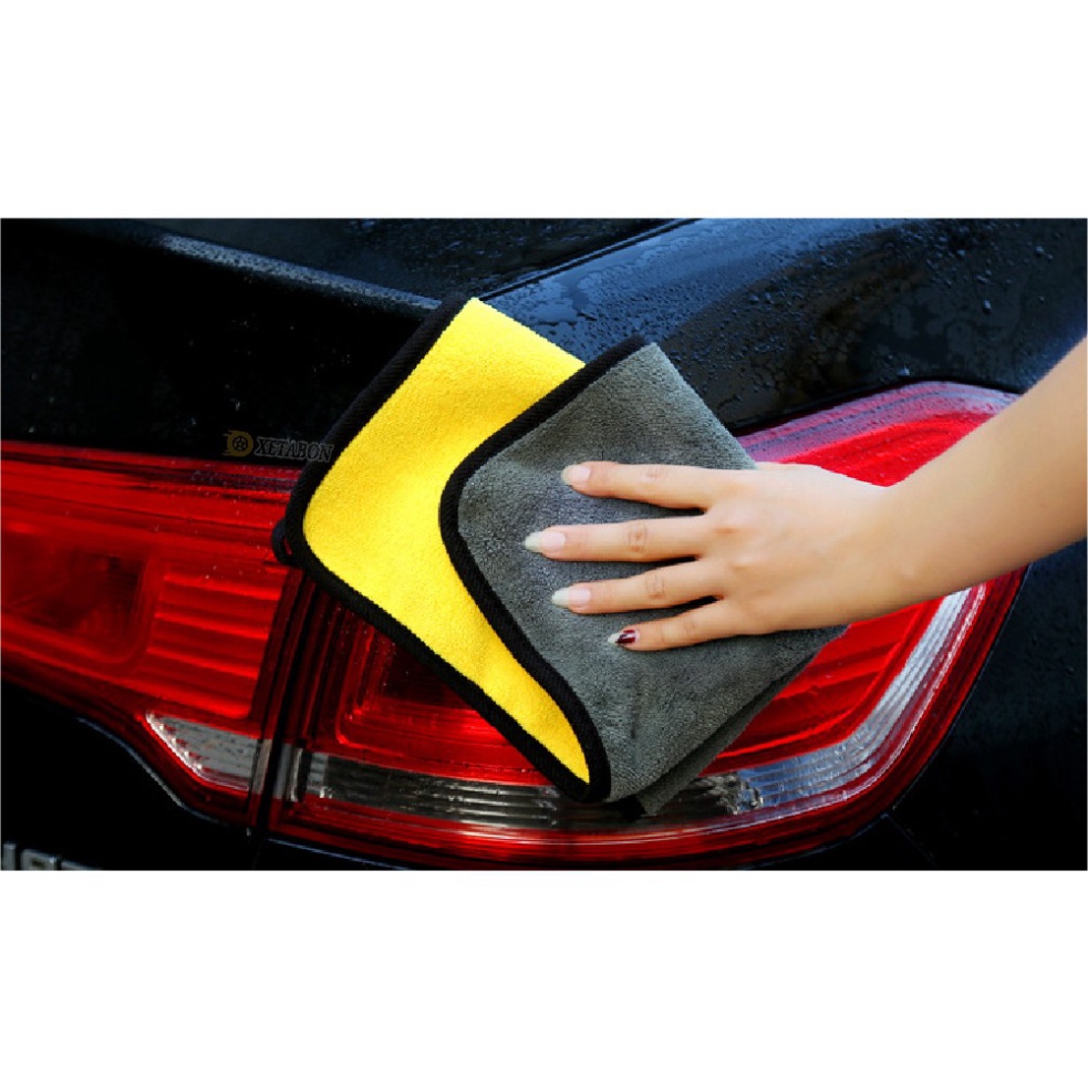 Khăn lau chuyên dụng cho xe ô tô 30x30 cm - Siêu thấm hút, không xù lông