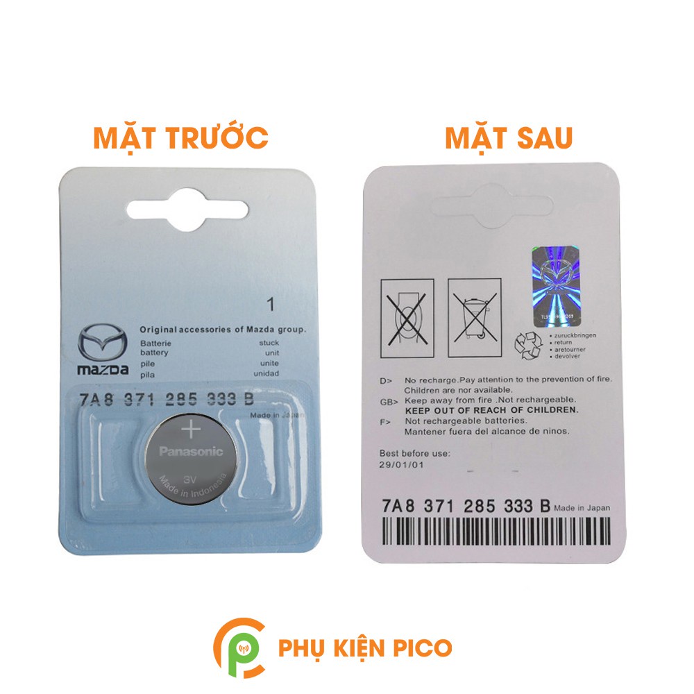 Pin chìa khóa ô tô Mazda 2, 3, 6, CX5 chính hãng Mazda