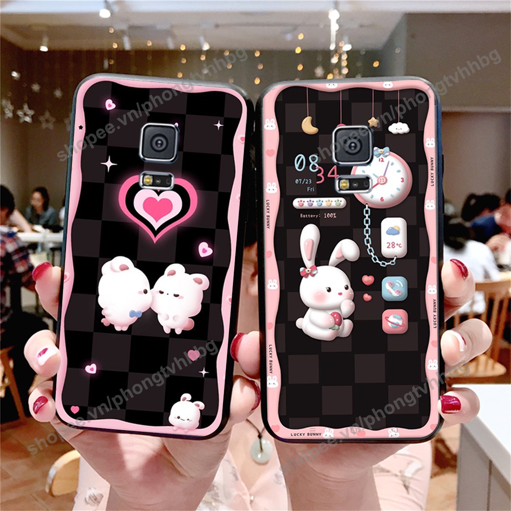 Ốp lưng Samsung S4 / S5 / Note 4 / Note 5 gấu,thỏ trắng , đồng hồ dễ thương cute cực đẹp