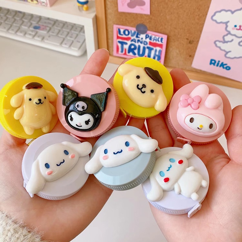 Thước dây mini 1.5m họa tiết hoạt hình đáng yêu