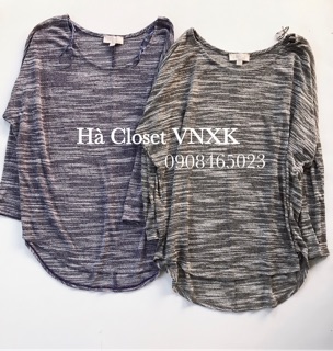 Áo thun dệt kim nữ oversize- Vnxk