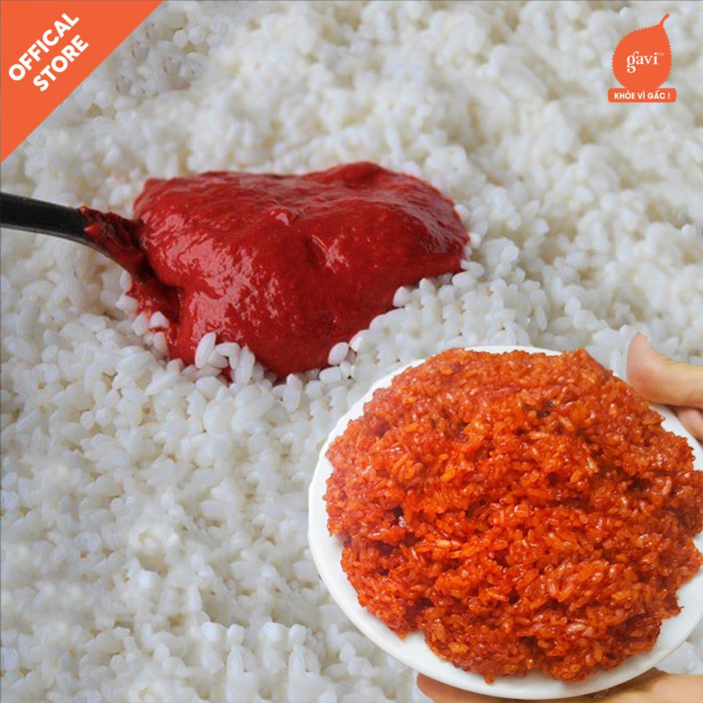Thịt Gấc tươi GAVI, Gấc Nấu Xôi, chế biến món ăn, sản phẩm từ màng gấc tươi.