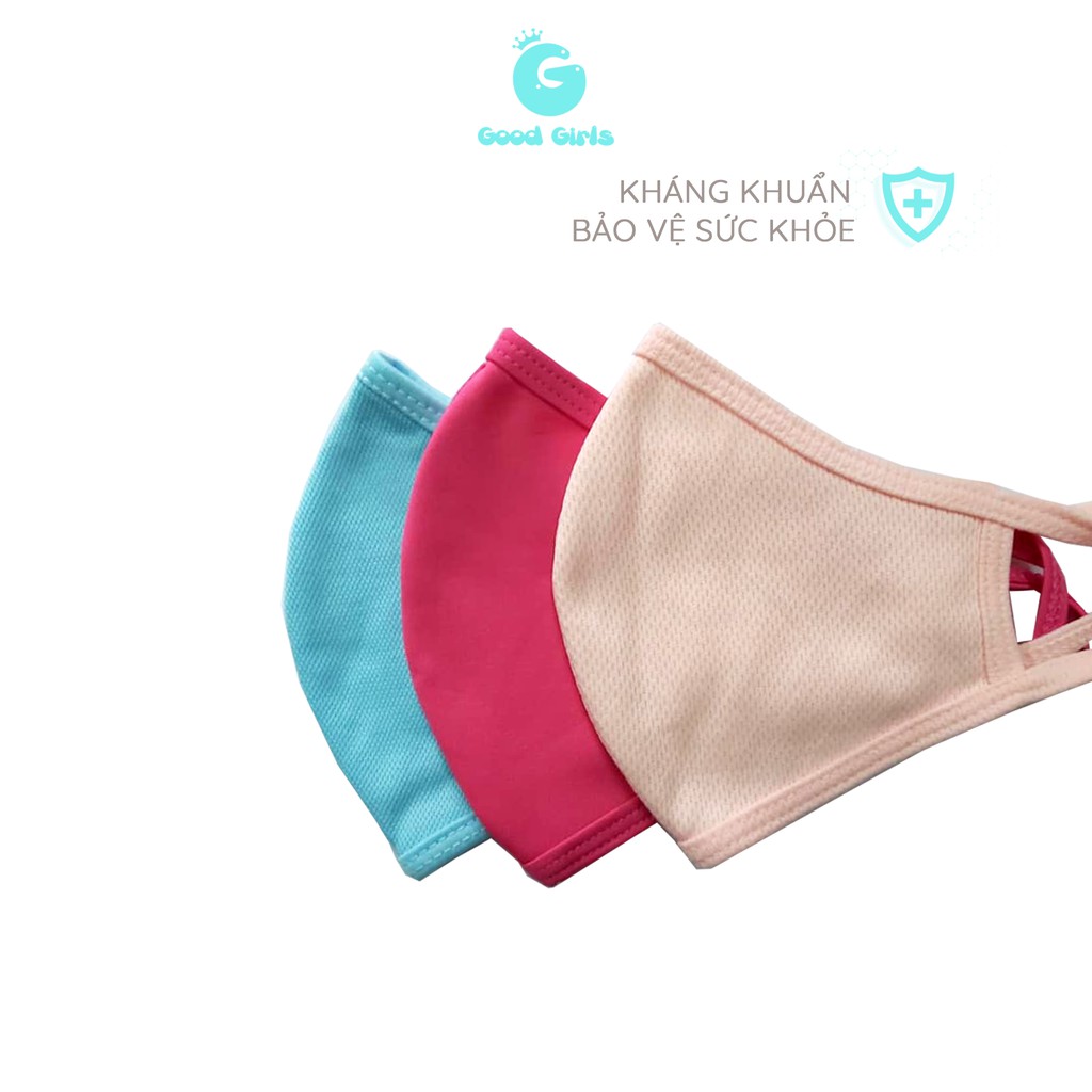 Set 10 khẩu trang vải kháng khuẩn nano bạc chuẩn xuất Mỹ, Châu Âu Good Girls Venisa màu sắc thời trang, chống nắng | BigBuy360 - bigbuy360.vn