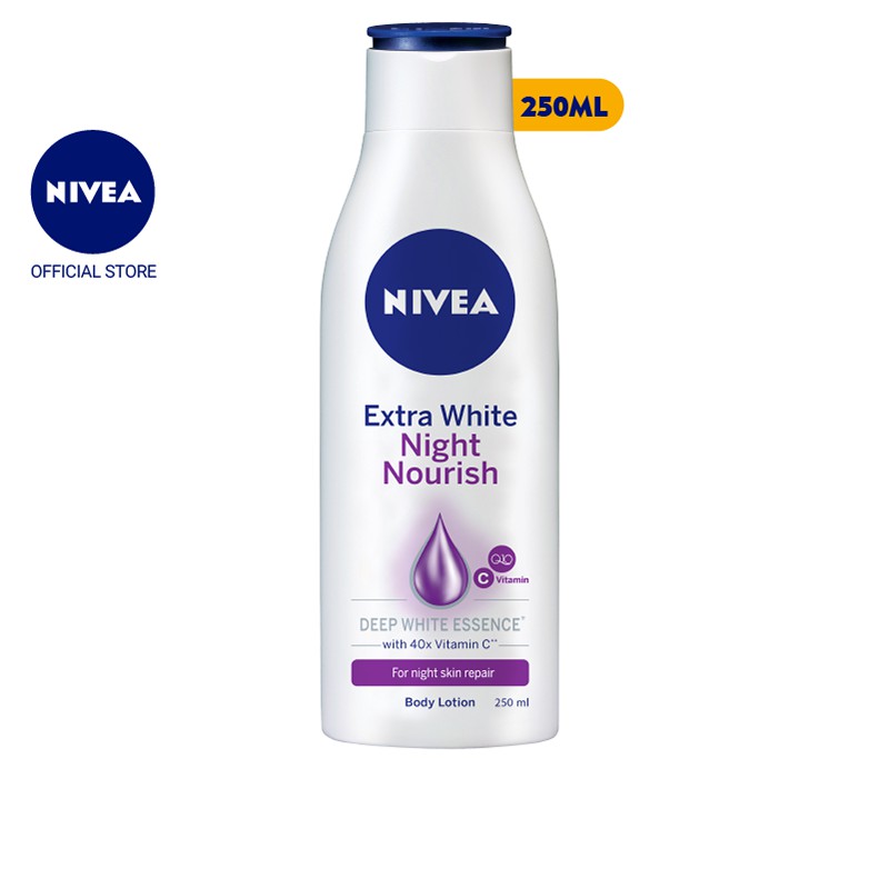 Sữa dưỡng thể giúp săn da, dưỡng trắng Nivea ban đêm (250ml) - 88125