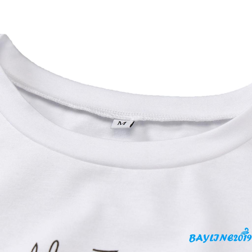 Áo Croptop Tay Ngắn Cổ Tròn In Họa Tiết Hoạt Hình Dành Cho Nữ