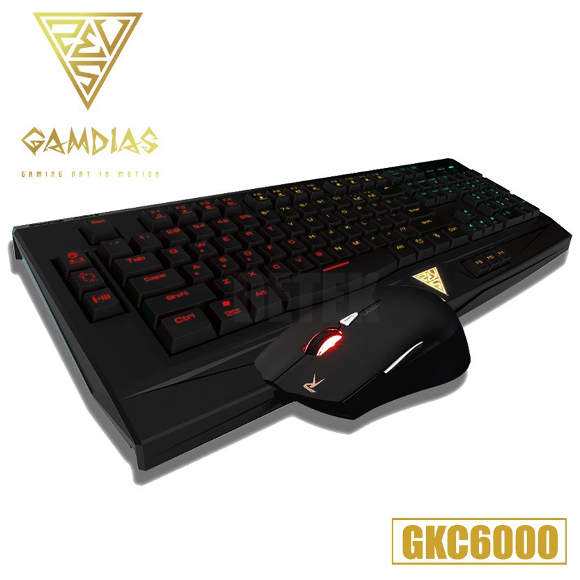 Combo Bàn phím và chuột có dây game thủ chính hãng Gamdias GKC6000 | BigBuy360 - bigbuy360.vn