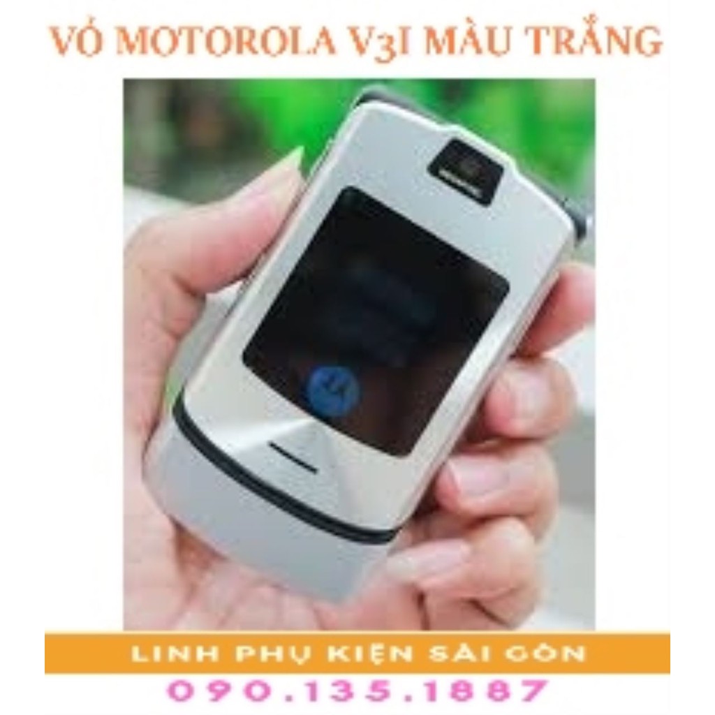 VỎ MOTOROLA V3I MÀU TRẮNG