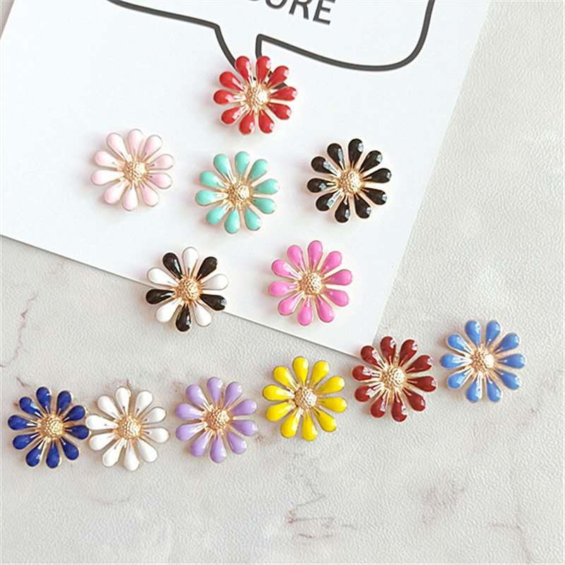 Hoa mặt trời - Phụ kiện đính túi ví, nơ Handmade