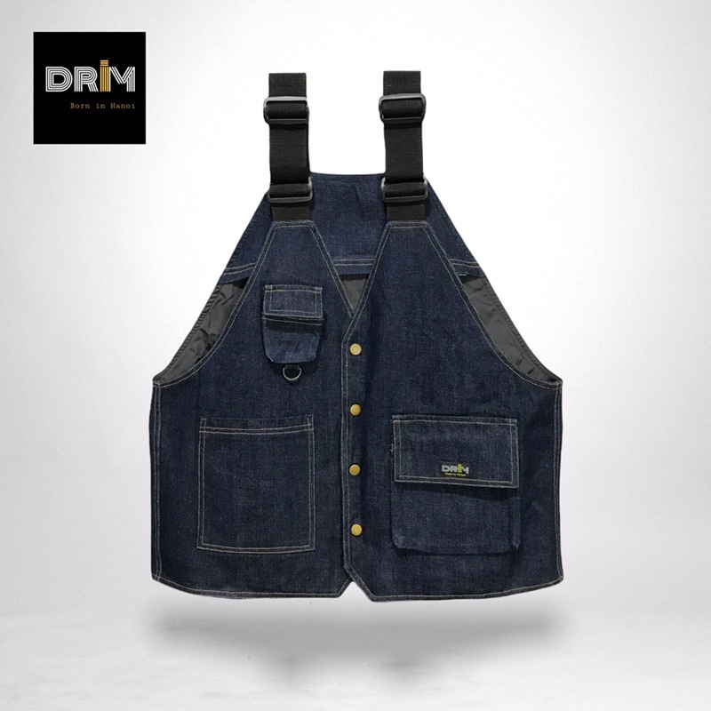 Áo Gile Jean unisex ( Design andmade by Drimwe),bảo hành lỗi 1 đổi 1