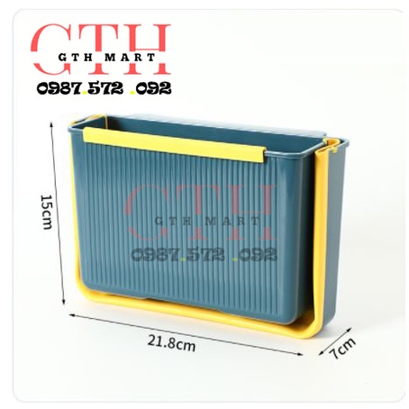 Thùng Rác Gấp Gọn Thông Minh Treo Cạnh Tủ Tiện Lợi