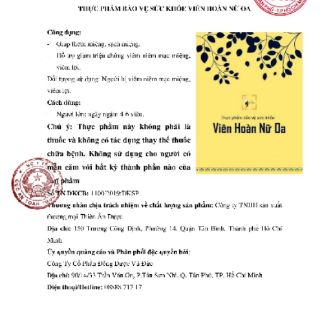 [100%thảodược]Phụ khoa Nữ Oa, thơm, hồng, khít - Đông dược Vũ Đức