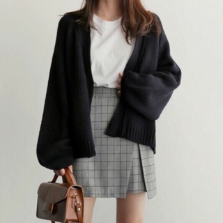 Khoác cardigan len