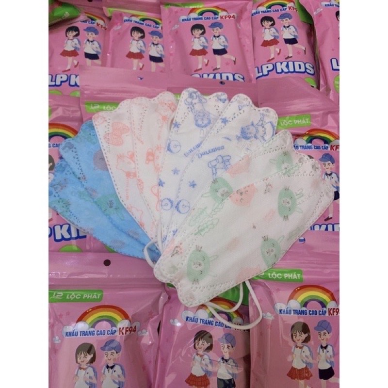 (1-4t) sỉ 10 túi (100 cái) khẩu trang KF94 hàng chính hãng