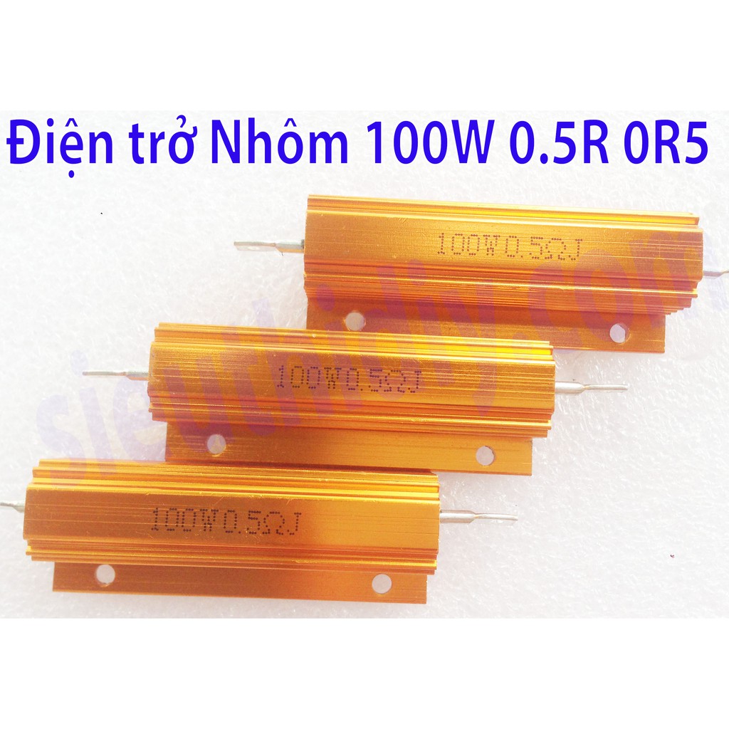 Điện trở công suất Nhôm 100W 1R 2R 0R5 0R2 0R1 0R05 0.5R 0.2R 0.1R 0.05R