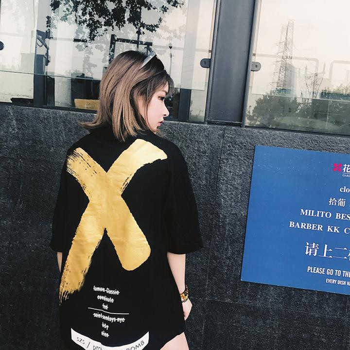 Áo thun oversize XBOMB vàng