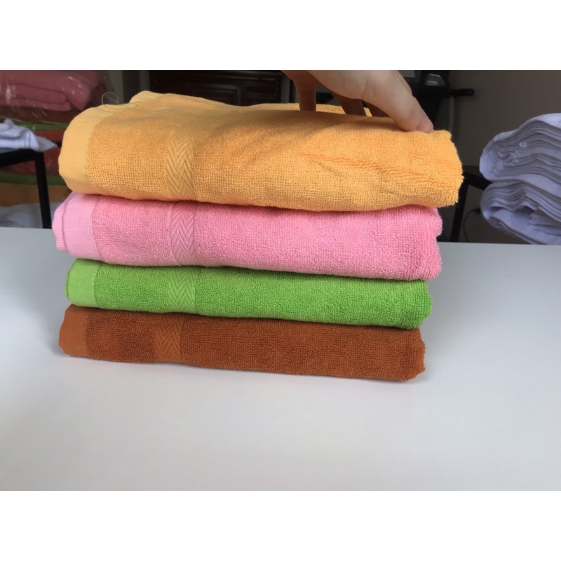 Khăn tắm 100% cotton KT 50*1m, dày dặn, thấm nước tốt