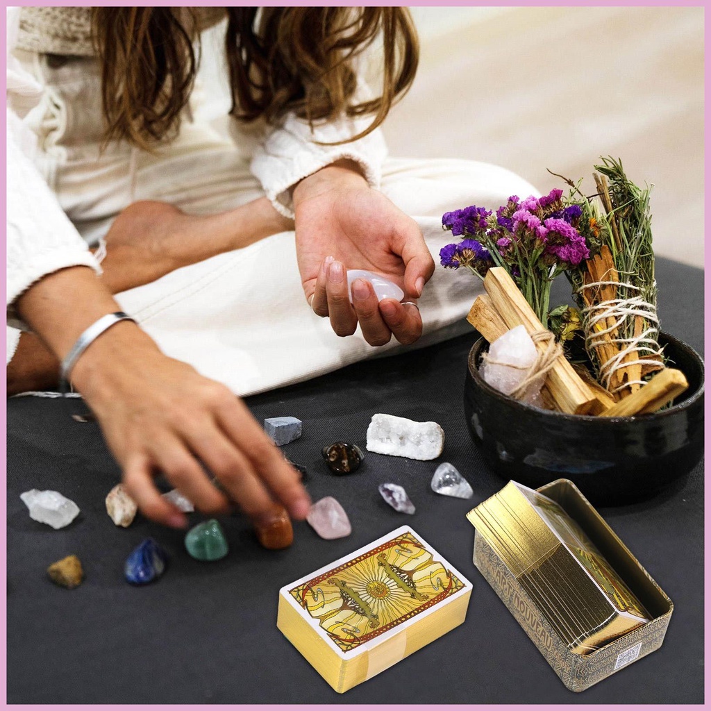 Bộ Bài Tarot 78 Lá Màu Vàng TH68
