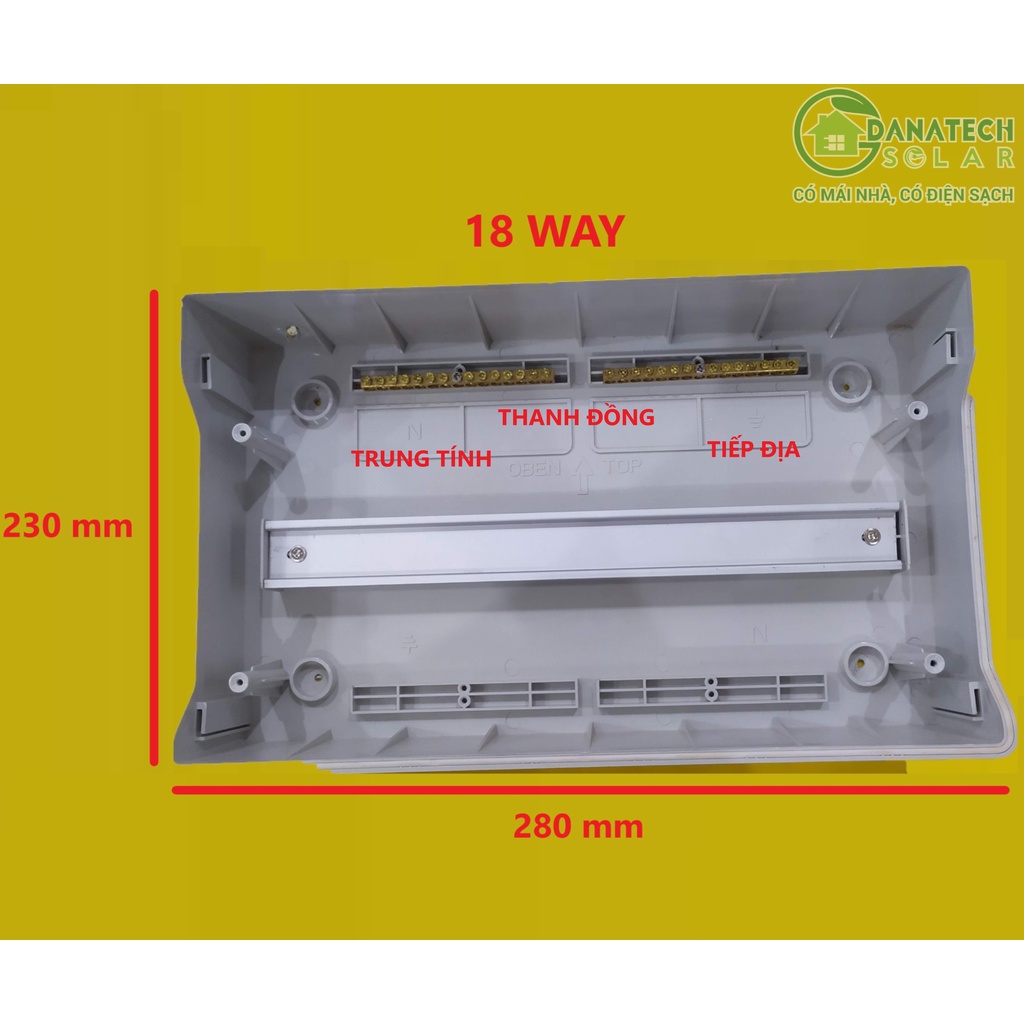 Vỏ tủ điện nhựa nổi Suntree chống bụi, chống nước IP65 4-9-12-18-24 Module